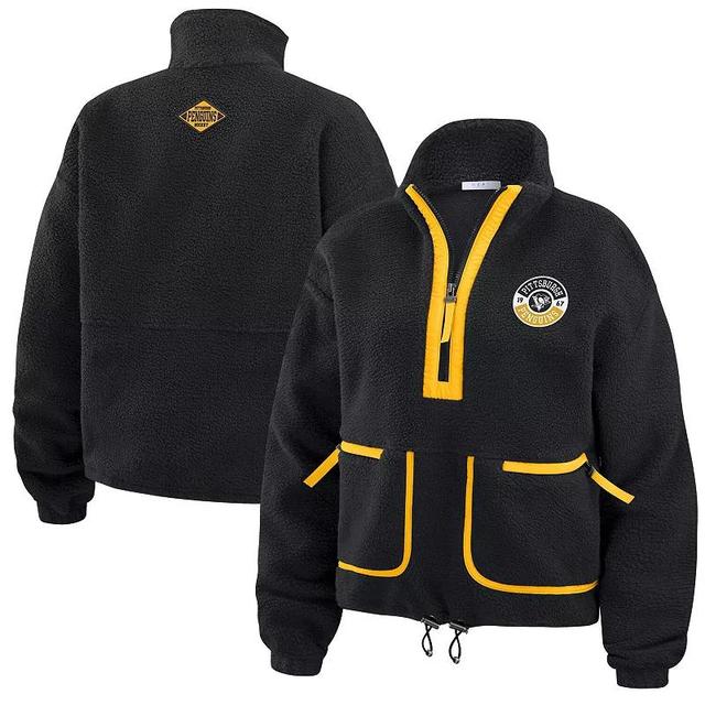 Womens WEAR by Erin Andrews Pittsburgh Penguins Polar Fleece Half-Zip Jacket Product Image