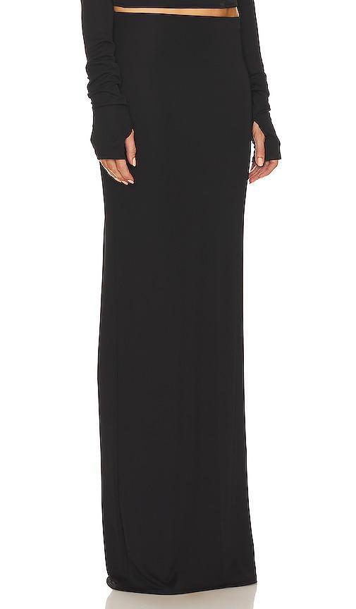 Helsa Matte Jersey Slim Skirt Black. (also in ). Product Image