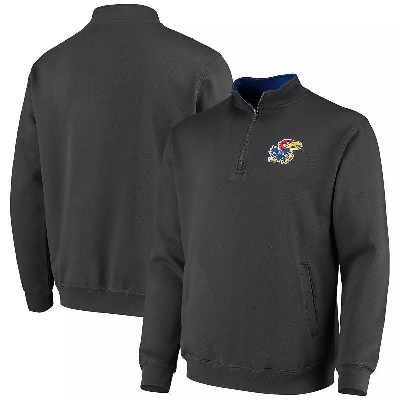 Mens Charcoal Kansas Jayhawks Tortugas Logo Quarter-Zip Jacket Product Image