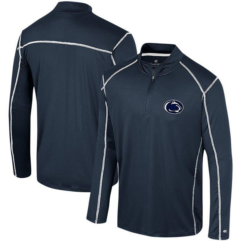 Mens Colosseum Penn State Nittany Lions Cameron Quarter-Zip Windshirt Blue Product Image