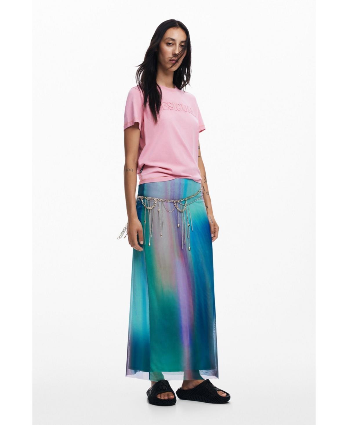 Desigual Womens Tulle skirt with gradient effect Product Image