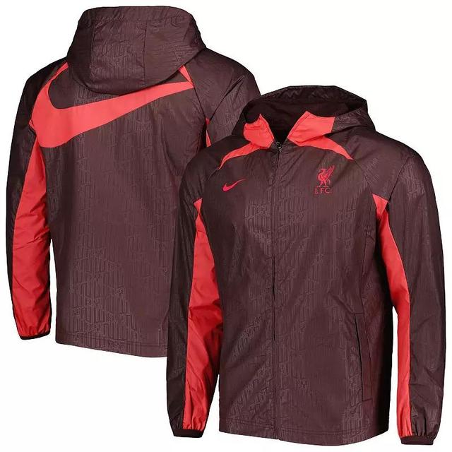 Mens Nike Maroon Liverpool AWF Raglan Full-Zip Jacket Product Image