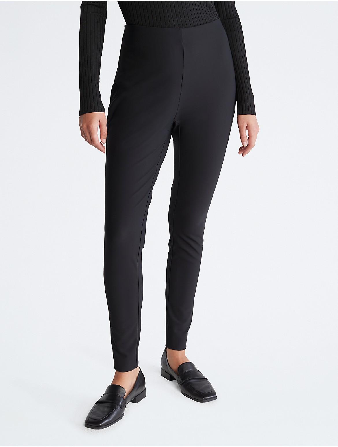 Calvin Klein Womens Scuba Skinny Pants - Black - XS product image