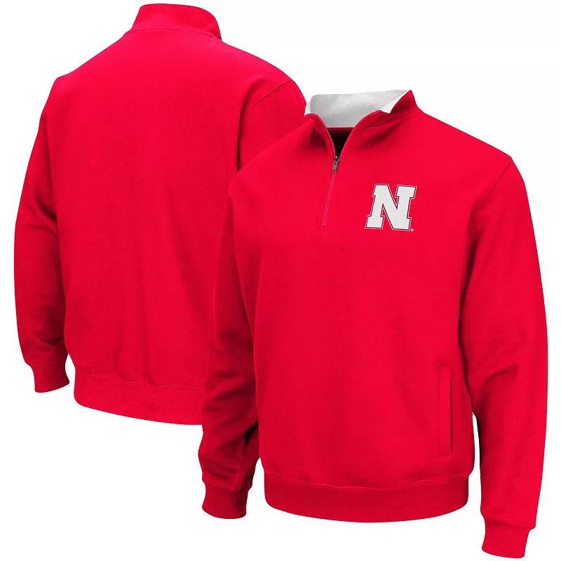 Mens Colosseum Scarlet Nebraska Huskers Big & Tall Tortugas Quarter-Zip Jacket Product Image