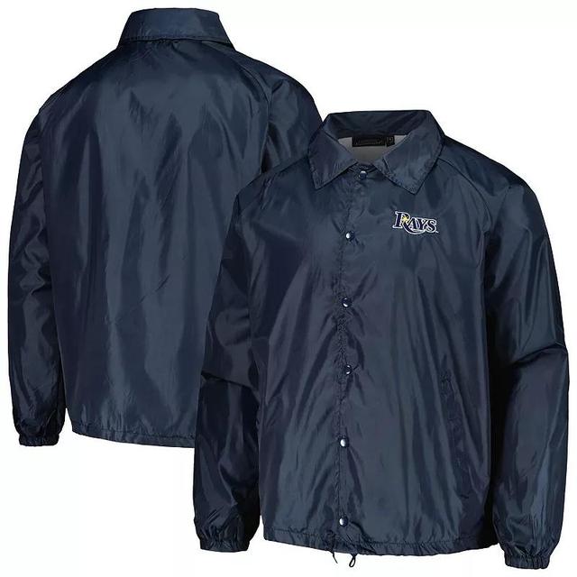 Mens Dunbrooke Tampa Bay Rays Coachs Raglan Full-Snap Windbreaker Jacket Blue Product Image