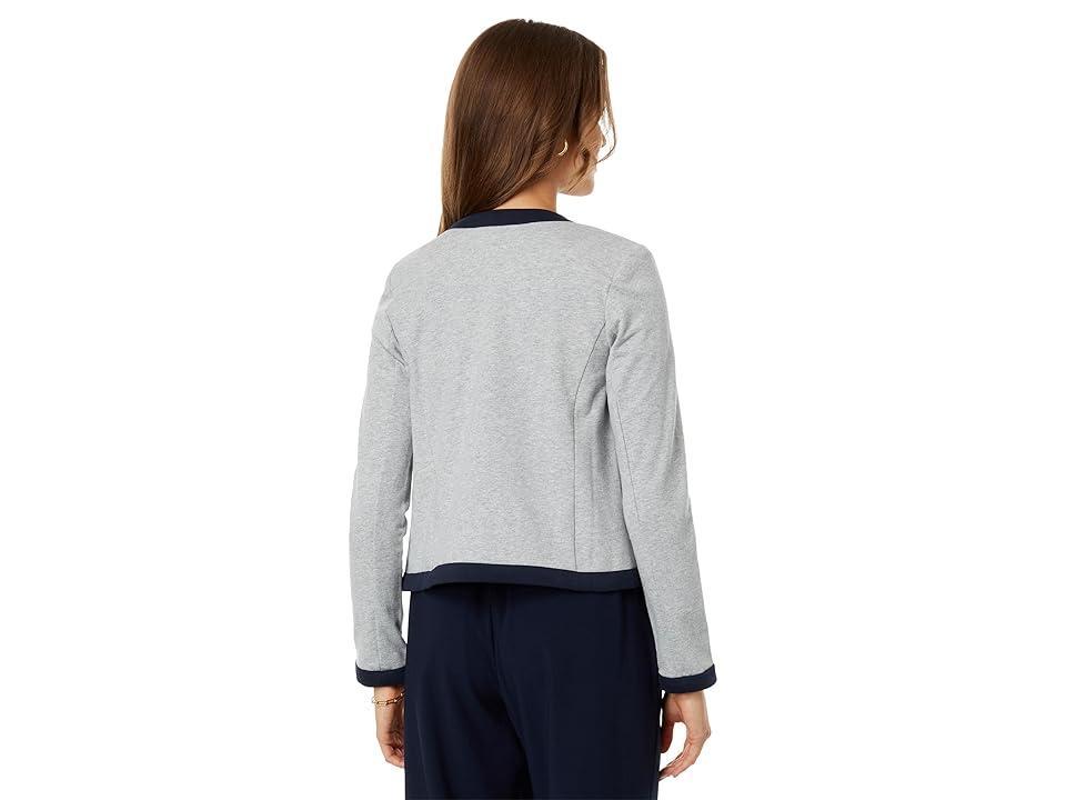 Tommy Hilfiger Womens Contrast Piped Blazer - Navy Product Image