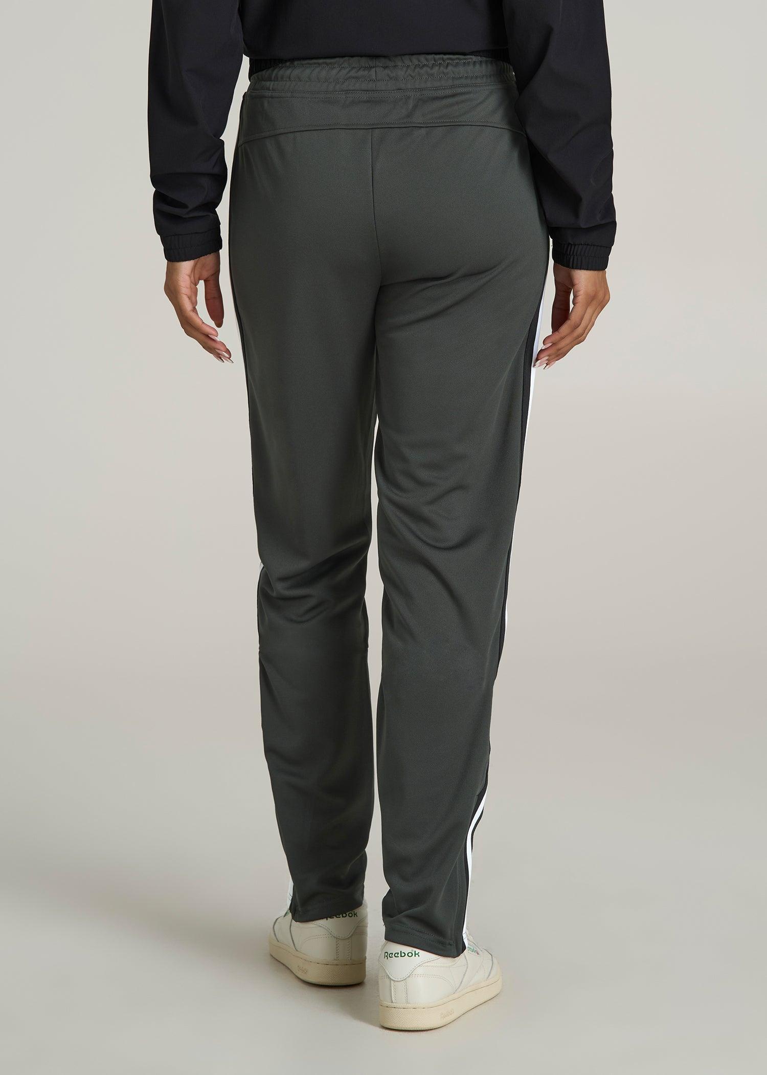 Athletic Stripe Pants for Tall Women in Pine Grove and Black Product Image