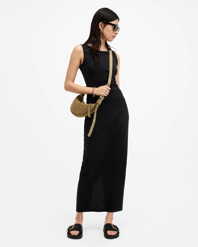 Katarina Boat Neck Slim Fit Maxi Dress Product Image