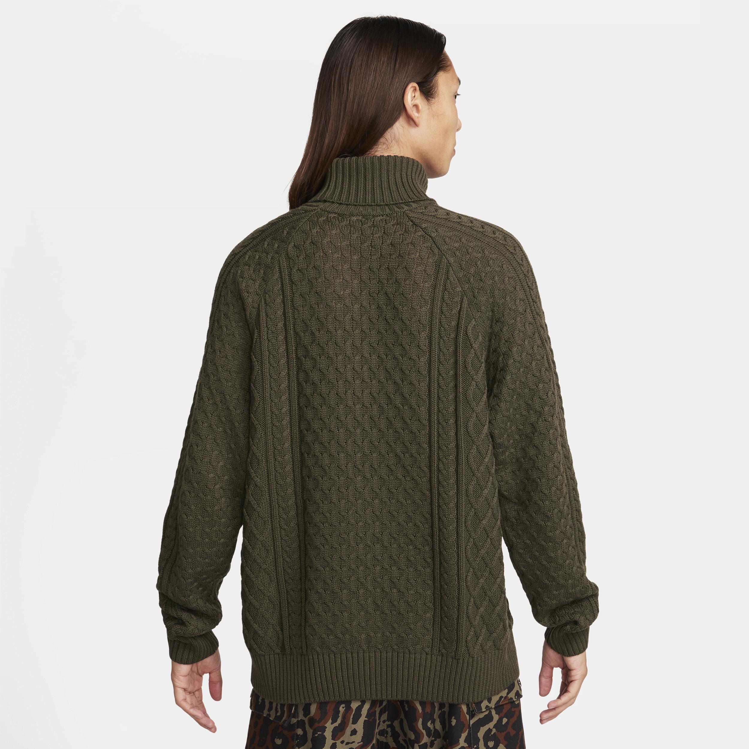 Nike Men's Life Cable Knit Turtleneck Sweater  Product Image