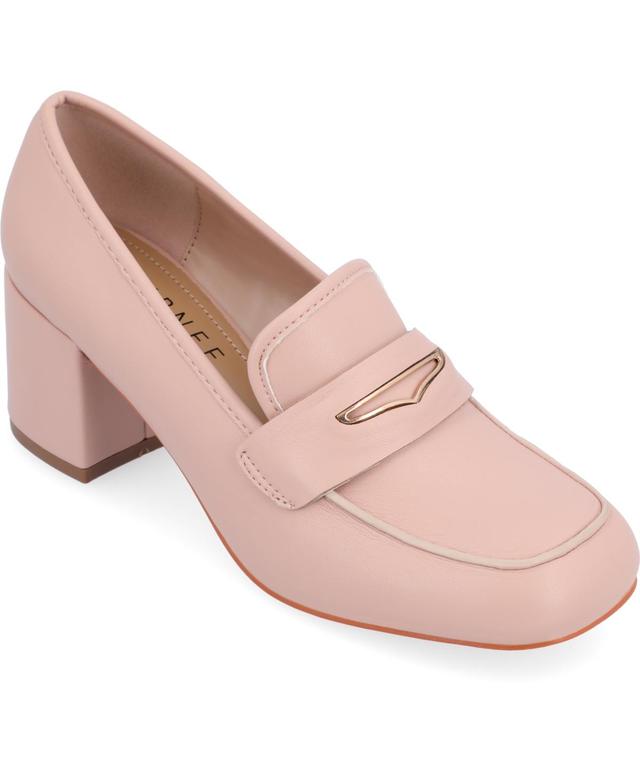 Journee Collection Womens Liyla Block Heel Loafers Product Image