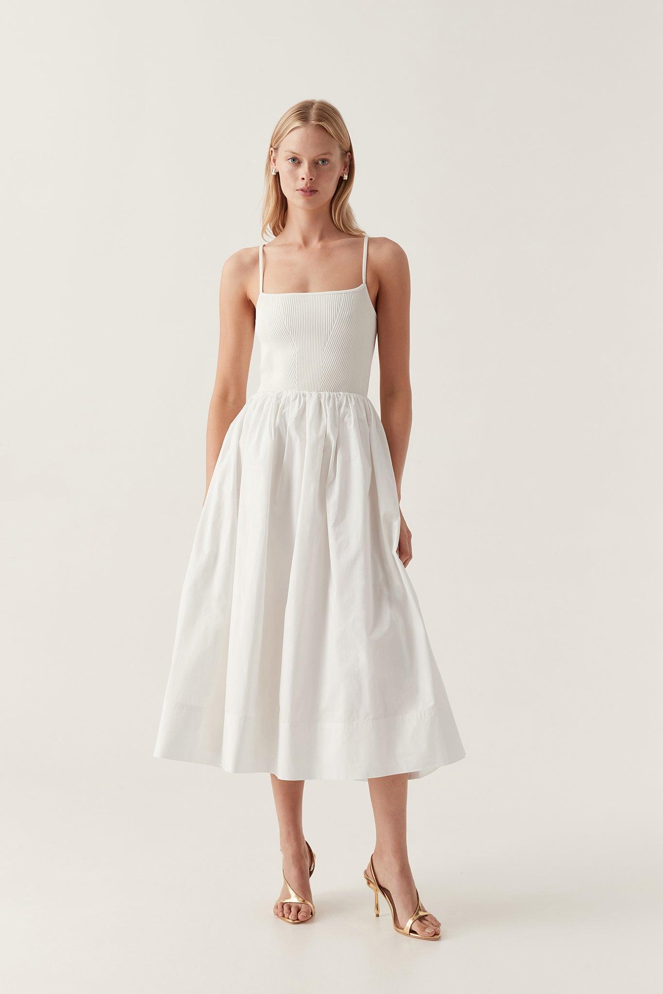 Danica Tie Back Midi Dress Product Image