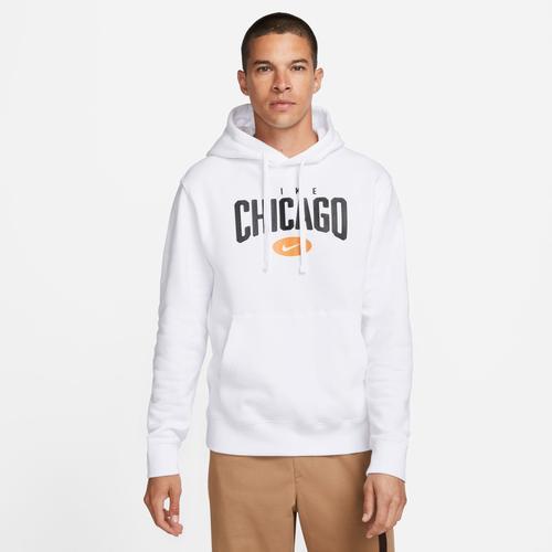 Nike Mens Nike Chicago NSW Club City Hoodie - Mens White/Black Product Image