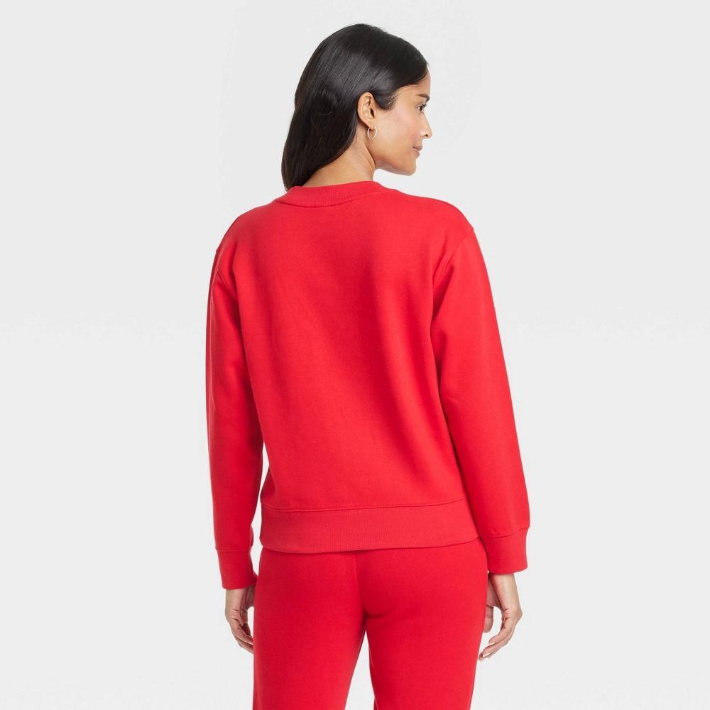 Women's Leisure Studio Graphic Sweatshirt - Universal Thread™ Red M Product Image