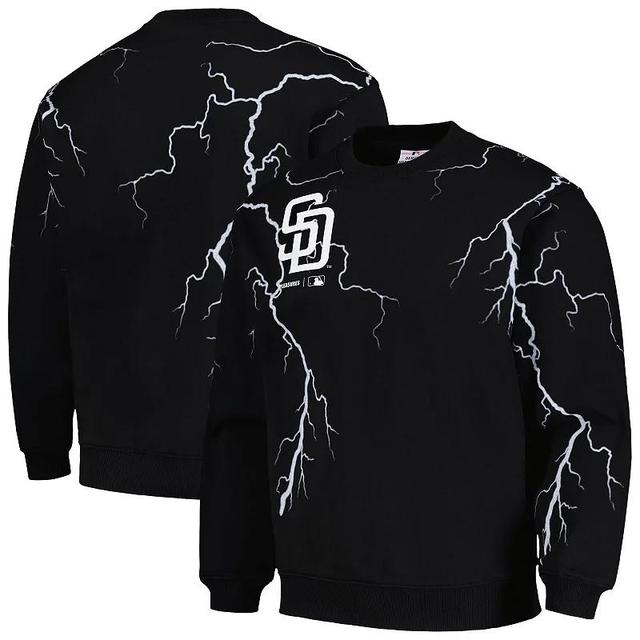 Mens PLEASURES Chicago Cubs Lightning Crewneck Pullover Sweatshirt Product Image