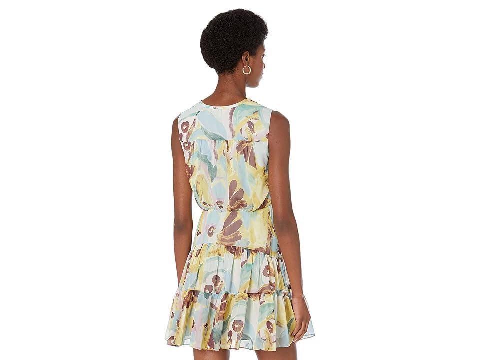 Ted Baker Ellain Button-Up GGT Printed Mini Dress (Pale/Green) Women's Dress product image