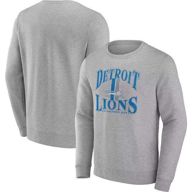 Mens Fanatics Branded Heathered Charcoal Los Angeles Chargers Playability Pullover Sweatshirt Product Image