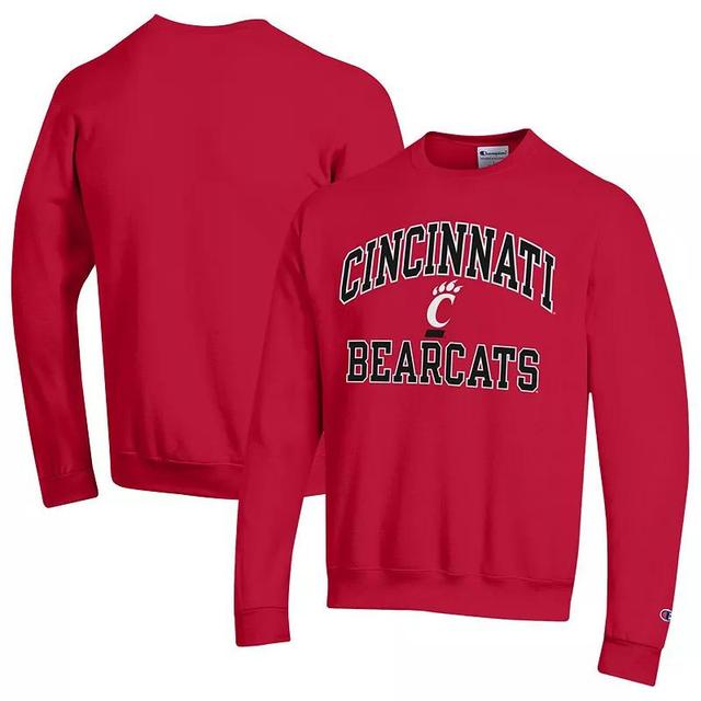 Mens Champion Red Cincinnati Bearcats High Motor Pullover Sweatshirt Product Image