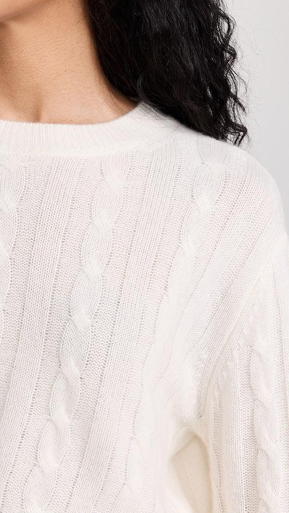 Sablyn Emmanuel Cable Knit Cashmere Sweater | Shopbop Product Image