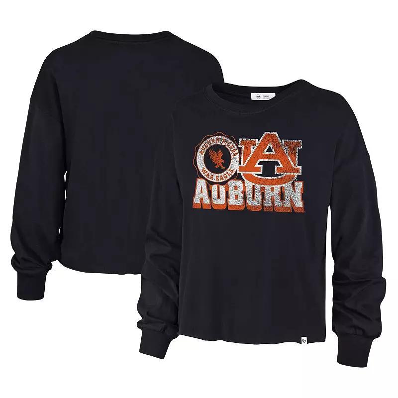 Womens 47 Auburn Tigers Bottom Line Parkway Long Sleeve T-Shirt Blue Product Image