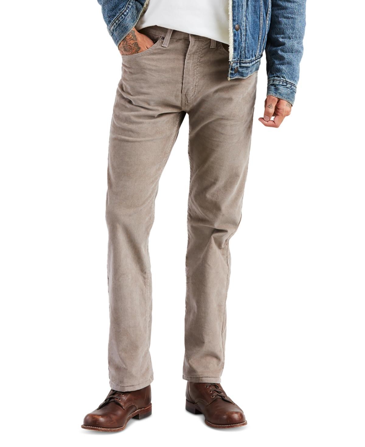 Mens Levis 505 Regular Fit Stretch Jeans Brown Product Image