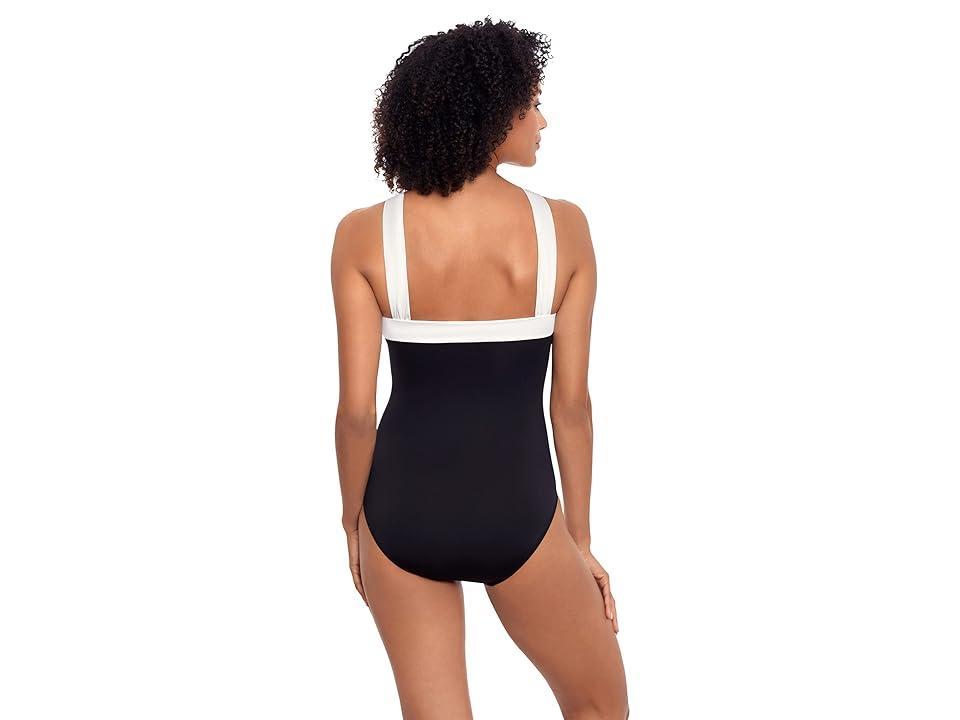 Lauren by Ralph Lauren Bel Air Colorblocked One-Piece Swimsuit Product Image