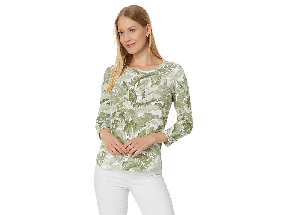 Tommy Bahama Ashby Isles Palma Toile Tee (Shaded Spruce) Women's Clothing Product Image