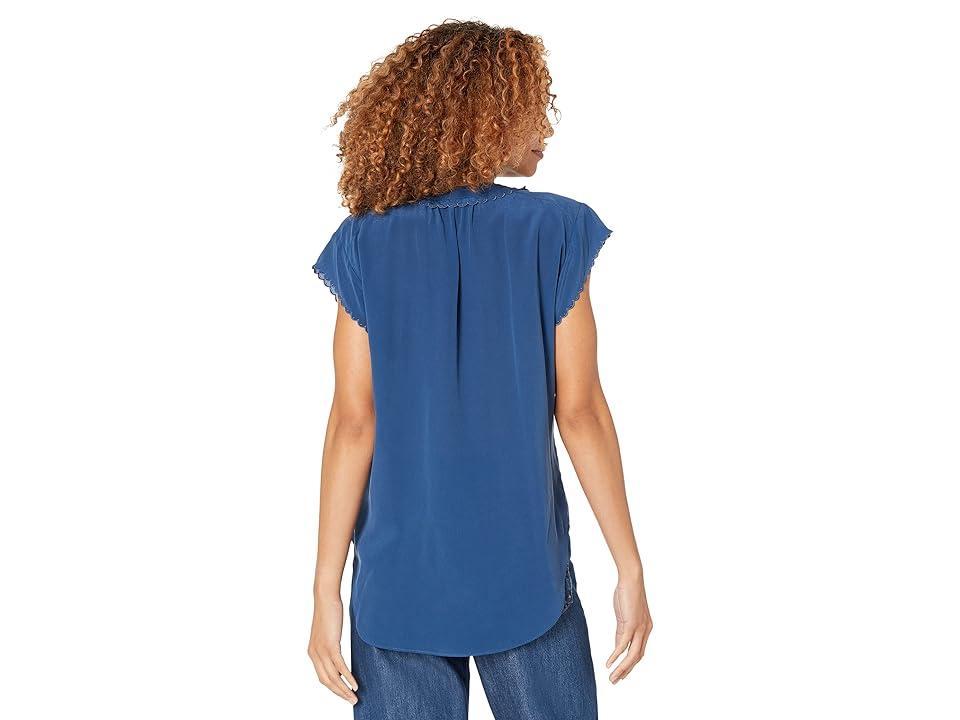 Joie Calais Top (Estate Blue) Women's Clothing Product Image