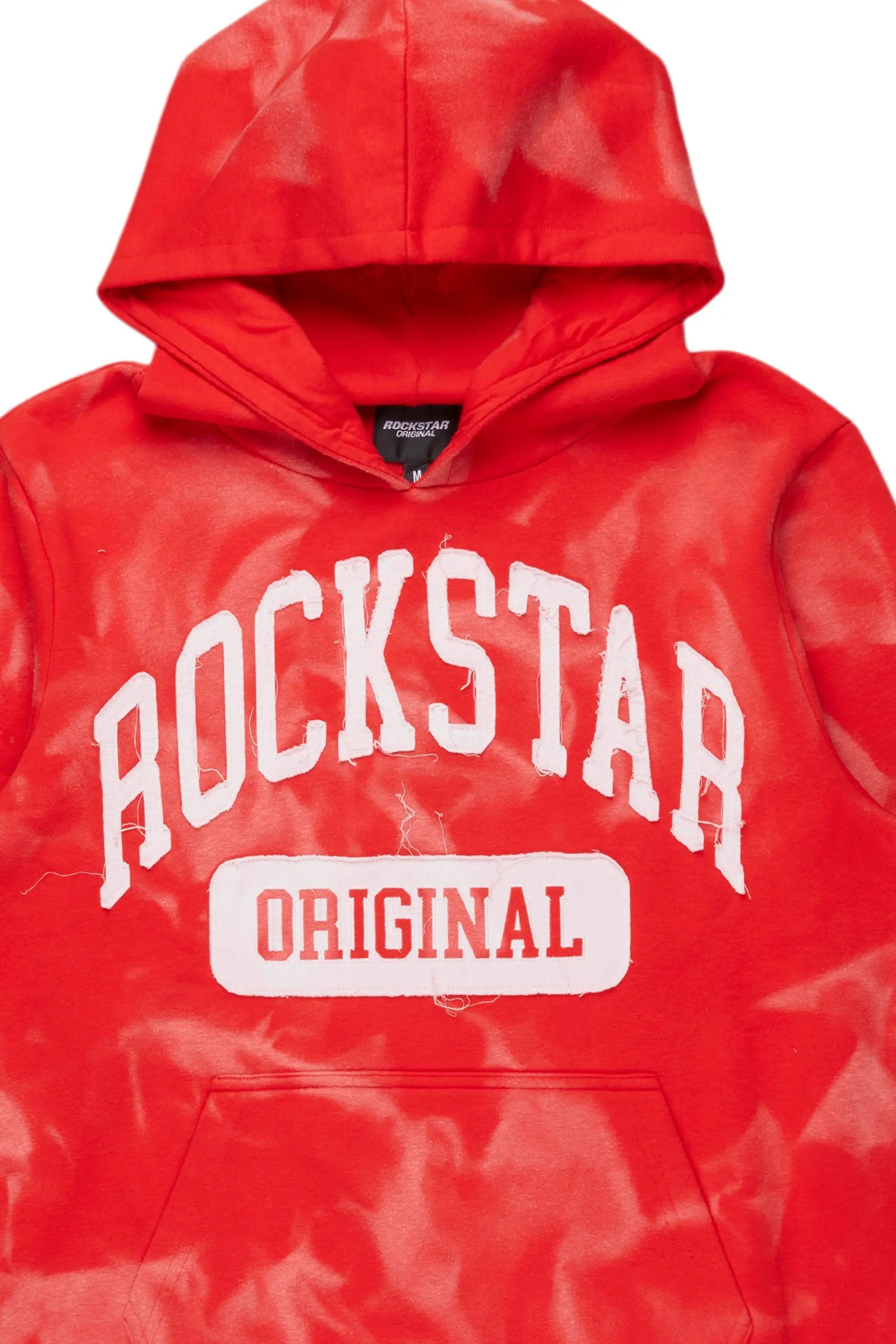 Member Red Graphic Hoodie Male Product Image