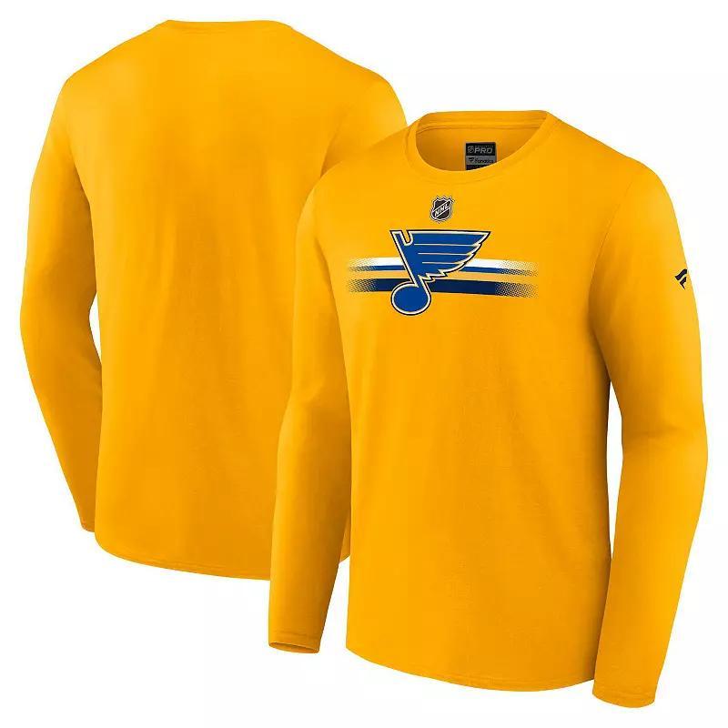 Mens Fanatics Branded St. Louis Blues Authentic Pro Primary Long Sleeve T-Shirt product image