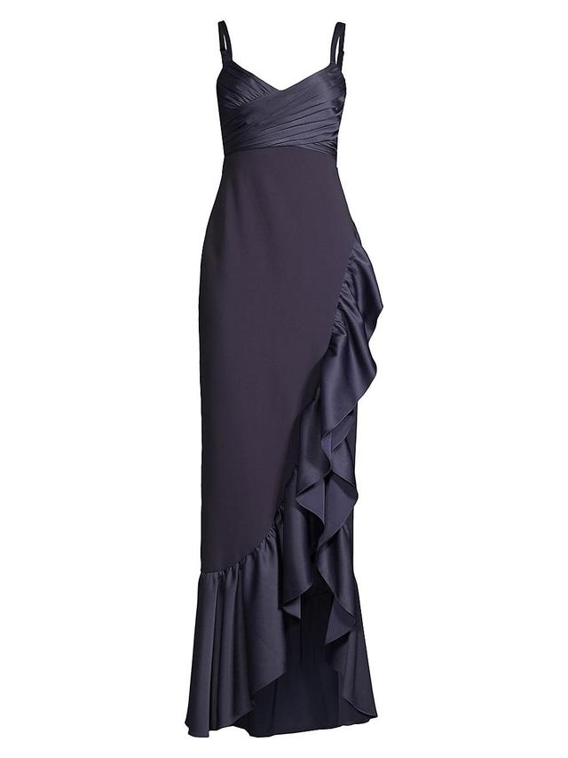 Womens Billie Asymmetric Ruffle Gown Product Image