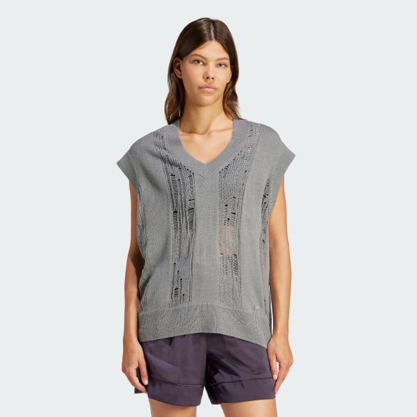 Distressed Knit Vest Product Image