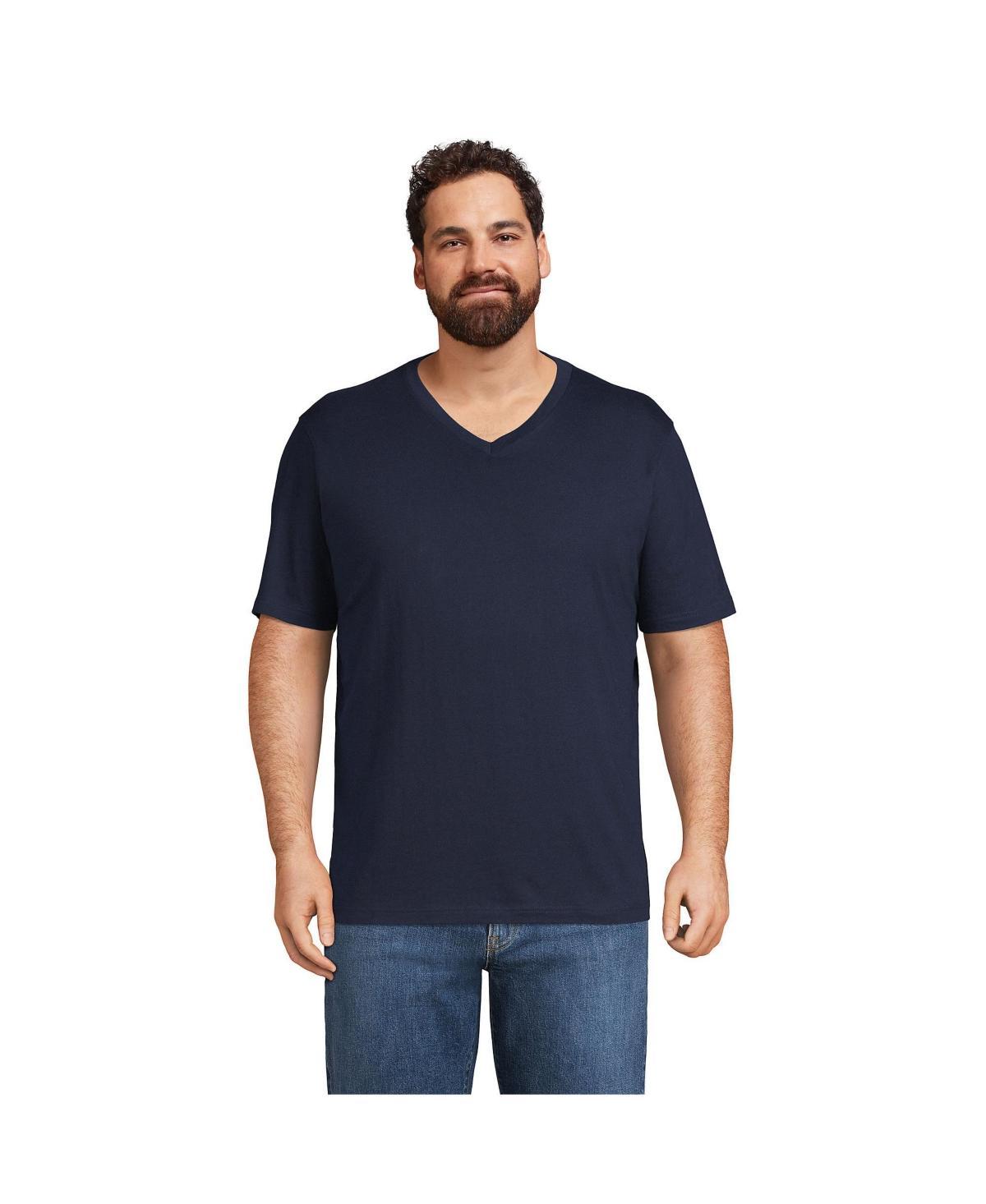 Lands End Big & Tall Super-t Short Sleeve V-Neck T-Shirt Product Image