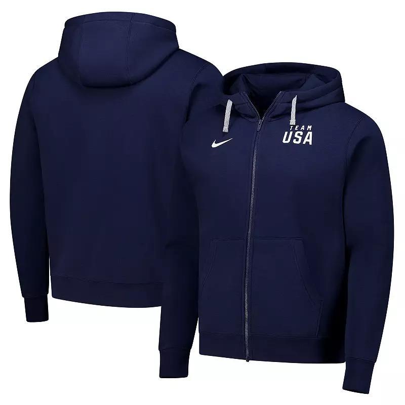 Mens Nike Navy Team USA Club Full-Zip Hoodie Jacket Usa Blue Product Image