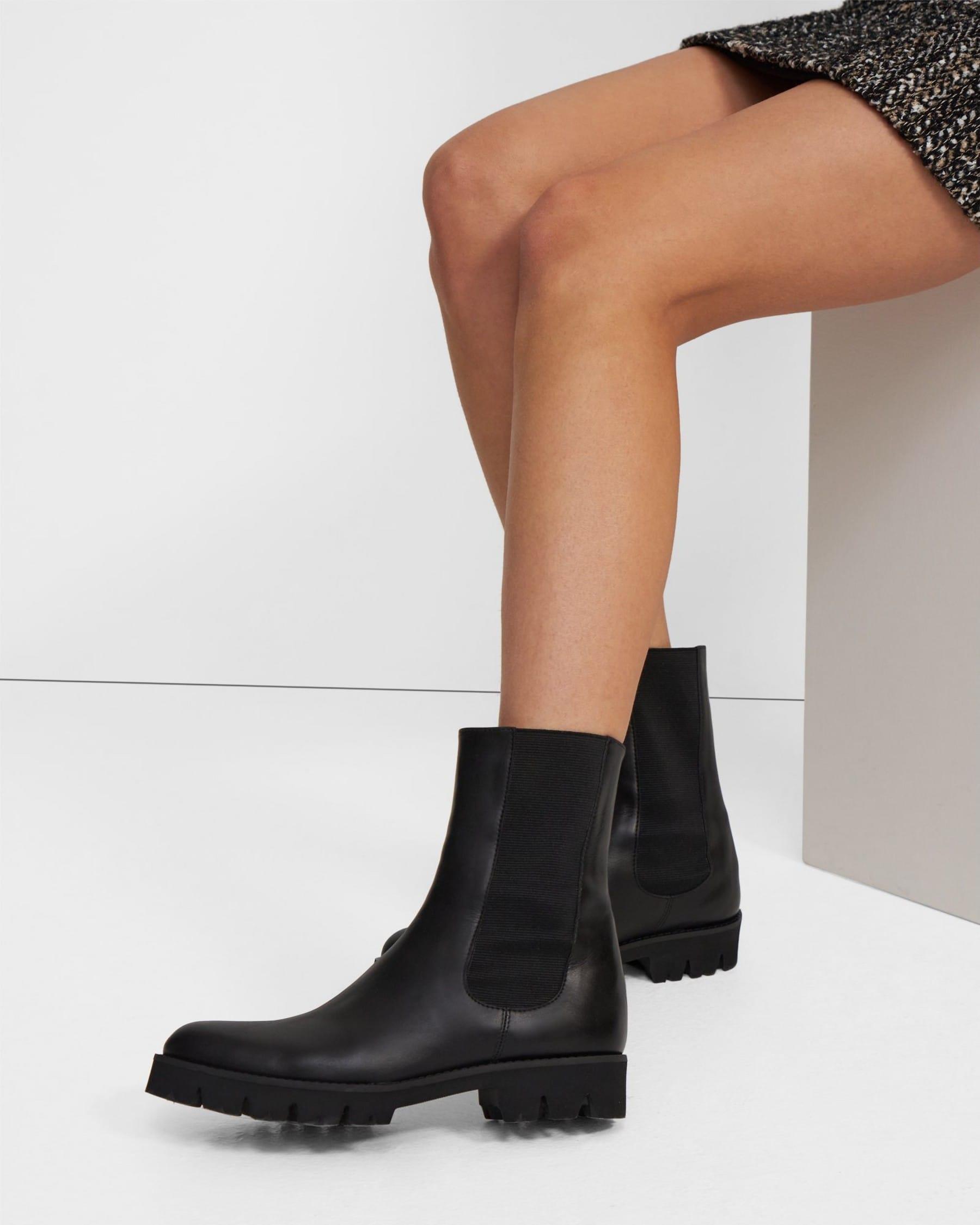 Chelsea Bootie in Glossed Leather Product Image