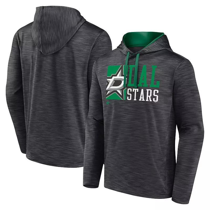 Mens Fanatics Charcoal Dallas Stars Never Quit Pullover Hoodie Product Image