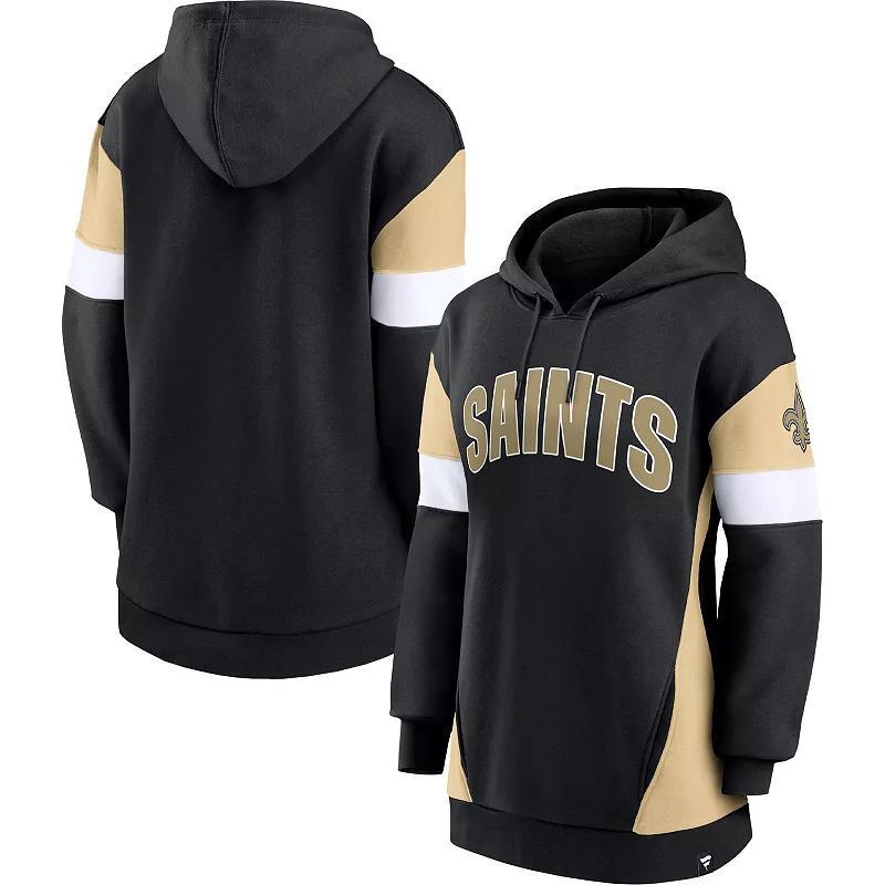 Womens Fanatics Branded /Gold New Orleans Saints Lock It Down Pullover Hoodie Product Image