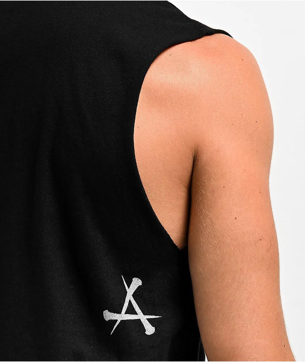 Affliction Permafrost Black Tank Top Product Image