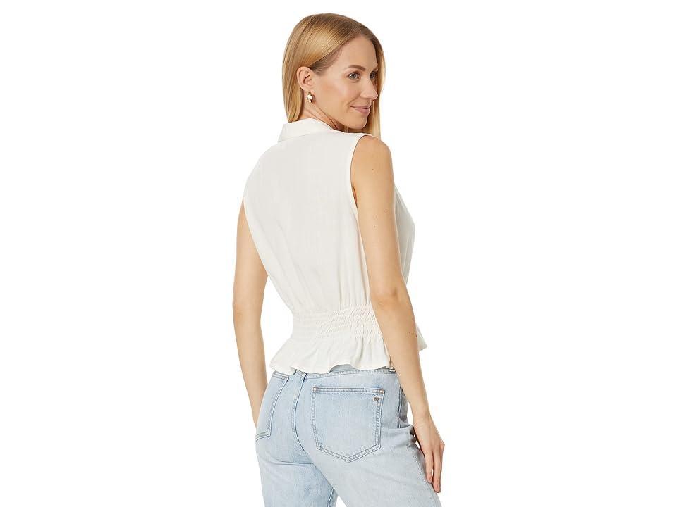 Splendid Lindsey Ruched Top (Moonstone) Women's Clothing Product Image