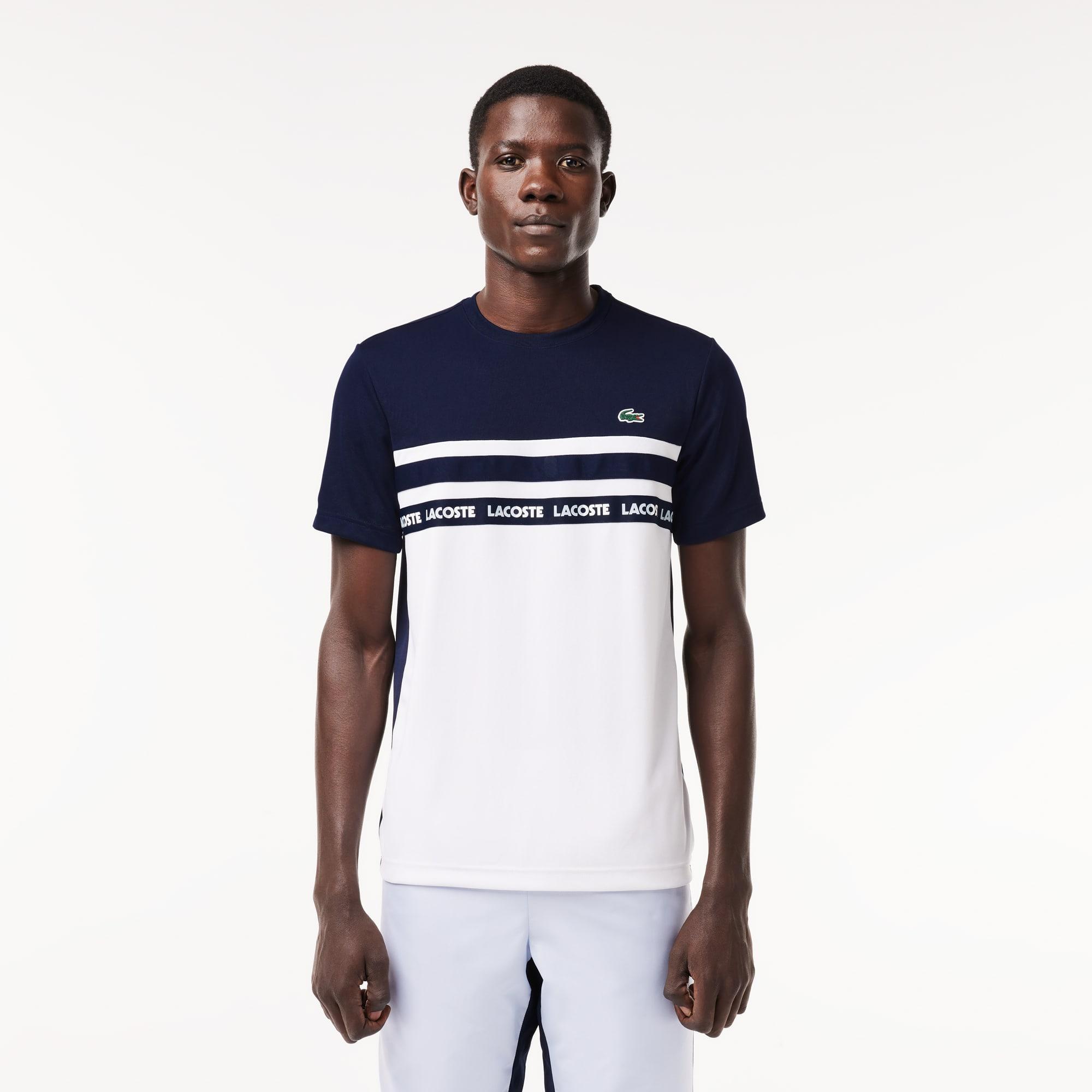 Ultra-Dry Logo Stripe Piqué Tennis T-shirt Product Image