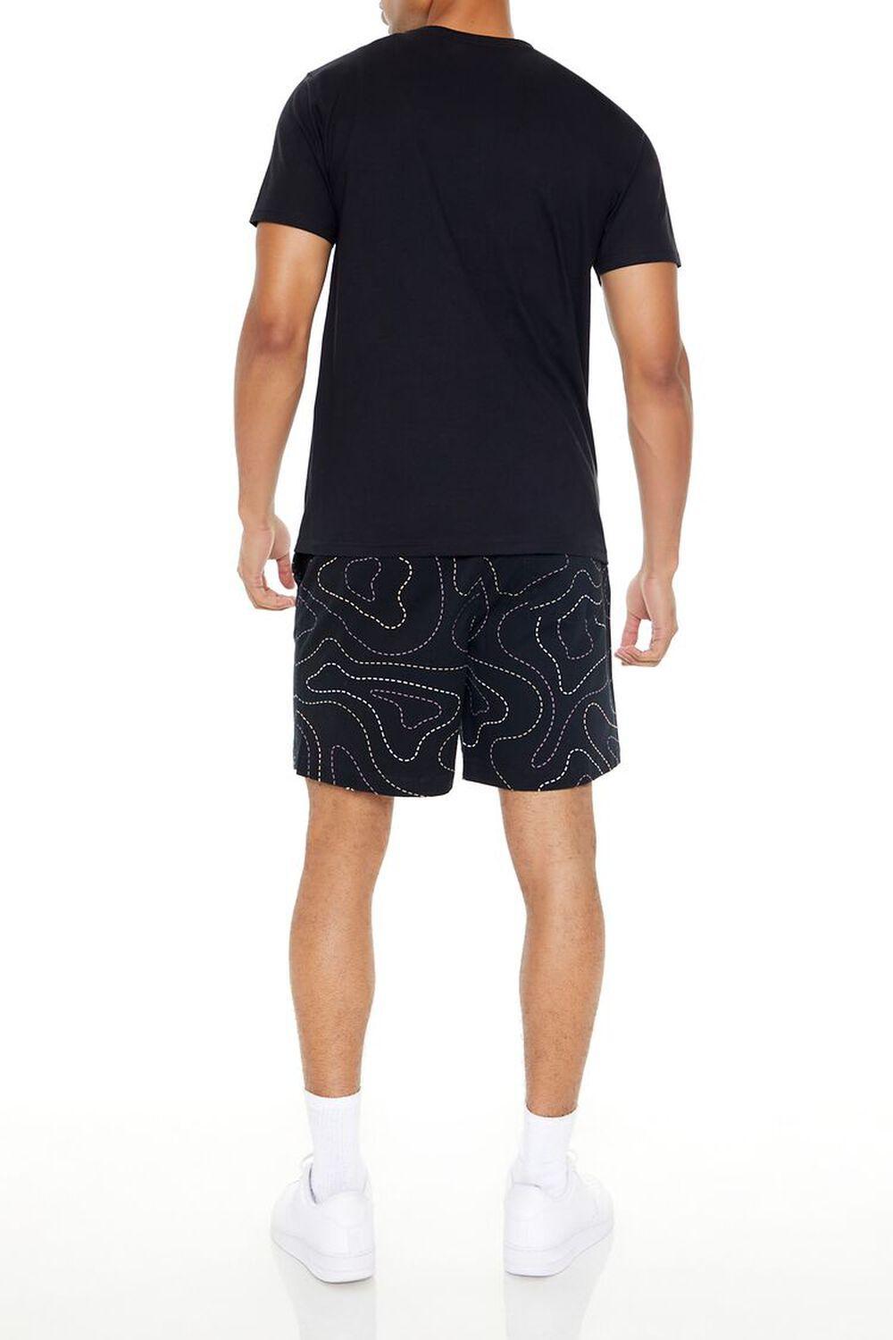 Dashed Line Print Volley Shorts | Forever 21 Product Image