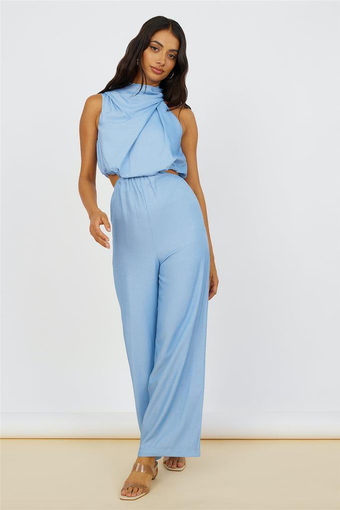 Song Of My Heart Jumpsuit Blue Product Image