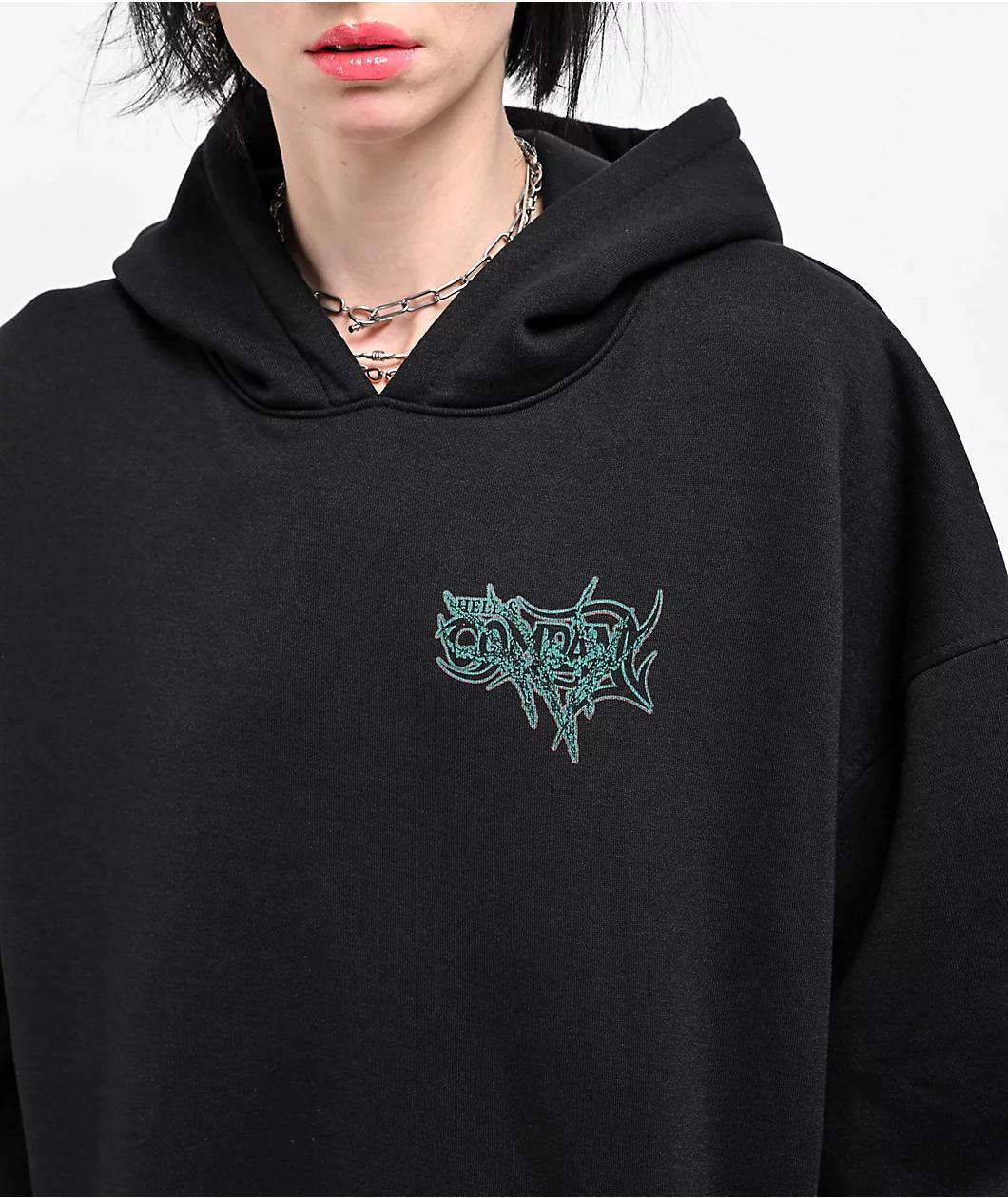 Hell & Company Blood Spills Black Hoodie Product Image