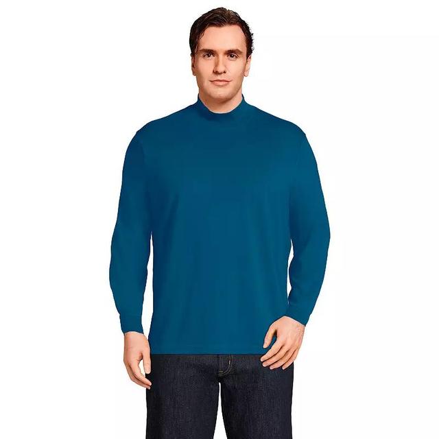 Big & Tall Lands End Super-T Classic-Fit Mock Turtleneck, Mens Product Image