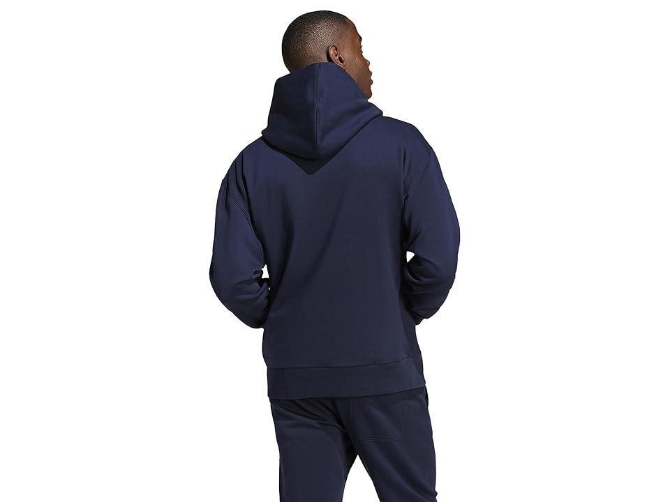 adidas All SZN Fleece Hoodie (Ink) Men's Clothing Product Image