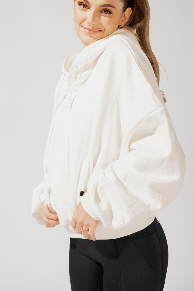 Pullover Cloud Hoodie - White Product Image