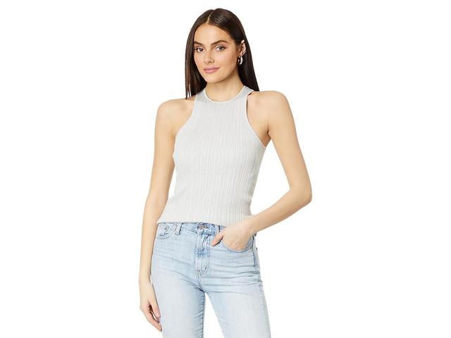 Madewell The Signature Shimmer Knit Cutaway Sweater Tank Product Image