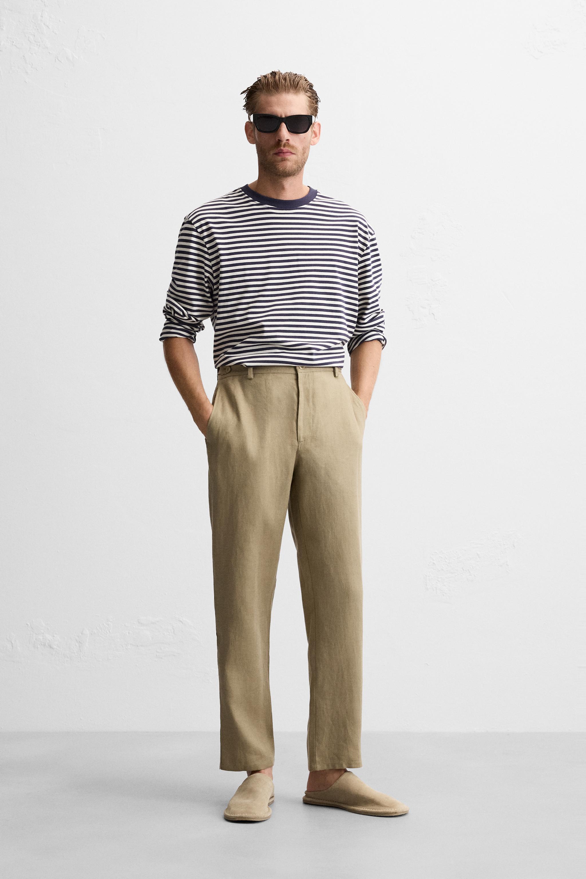 LINEN PANTS IN 100% LINEN Product Image