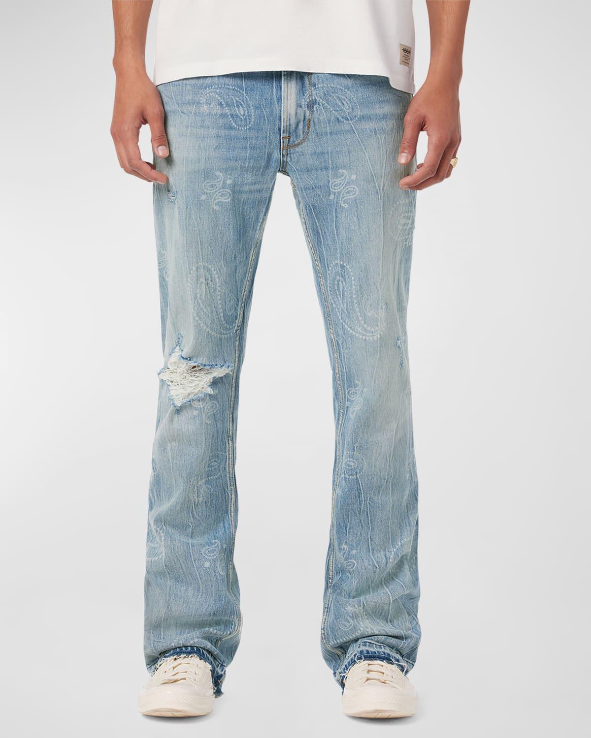 Mens Bandana Walker Kick Flare Jeans Product Image