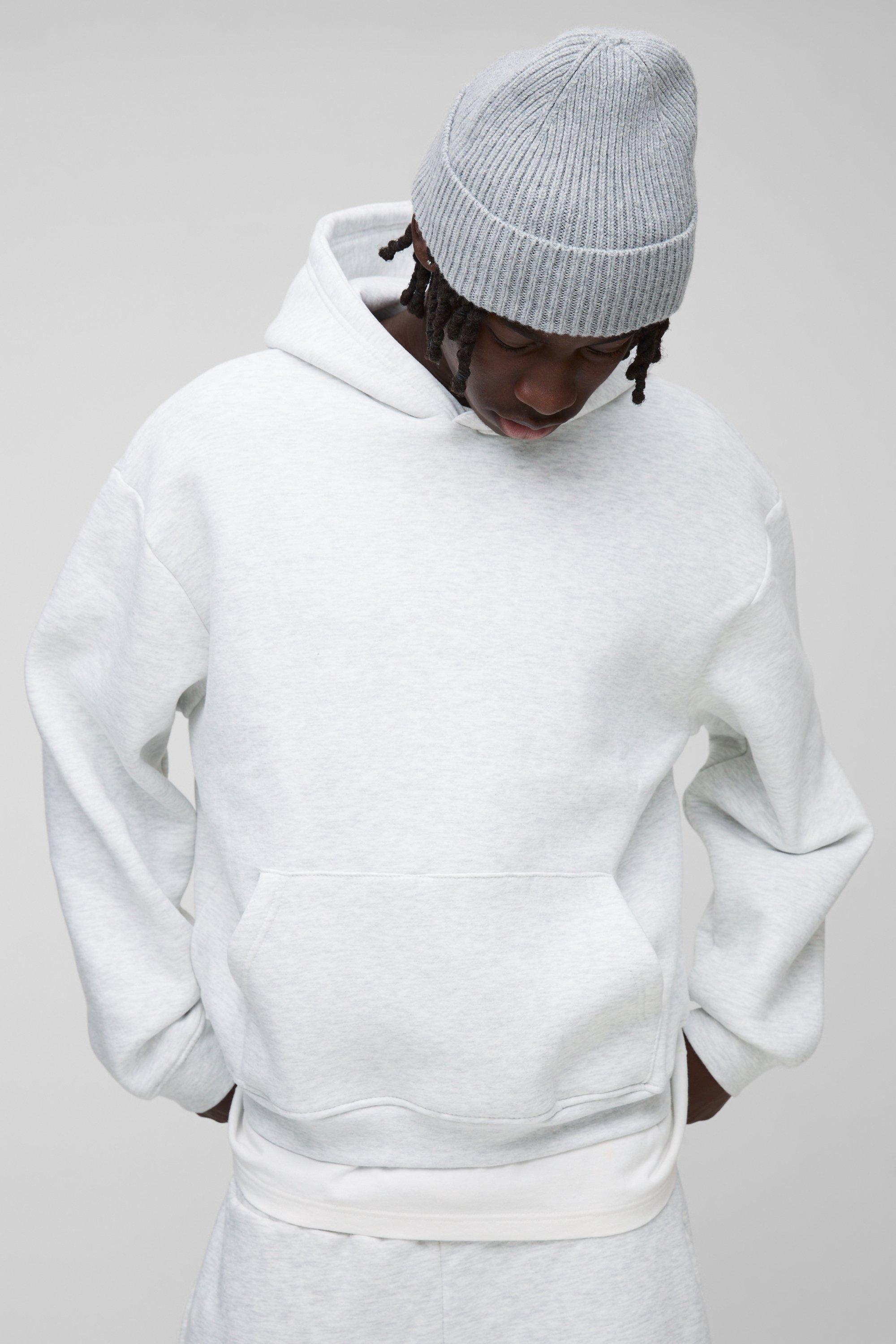 330GSM Oversized Boxy Basic Hoodie | boohooMAN USA Product Image