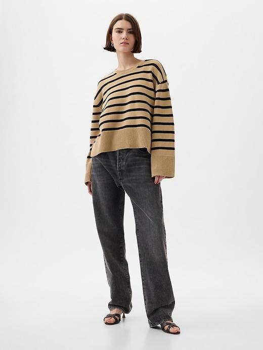 24/7 Split-Hem Shrunken Sweater Product Image